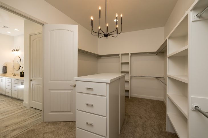 Master Closet - The Penny Floor Plan by N&B Homes - Amarillo, Texas